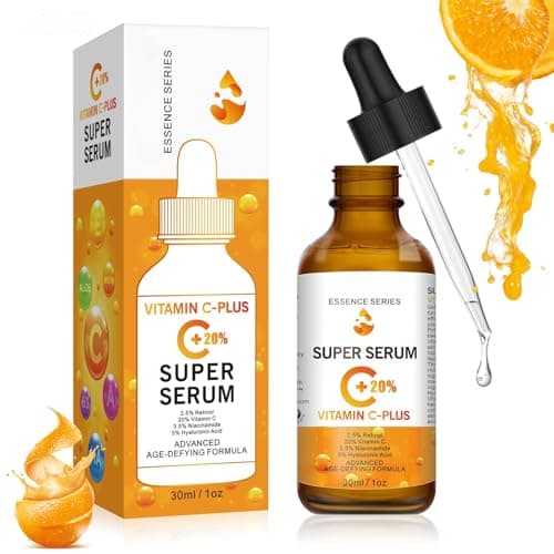 Image of Premium 20% Vitamin C Serum for Face with Hyaluronic Acid – Anti Aging & Wrinkle Facial Serum, Brightening & Glow Serum, Hydrate & Boost Collagen Face Serum for Women & Men 30ml