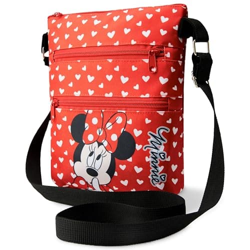 Image of Disney Cross Body Bag for Kids - Shoulder Bag Girls Accessories Adjustable Strap Bags for Girls - Minnie Mouse Gifts