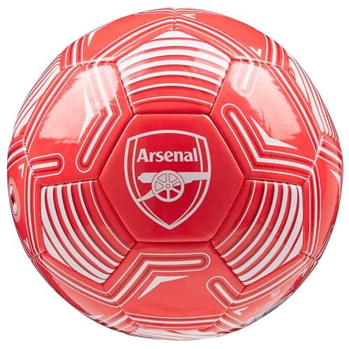 Image of Arsenal F.C. Football Soccer Ball for Adults Teenagers Kids Training Football Size 3, 4 or 5 - Arsenal Merchandise (Red Logo, Size 3)