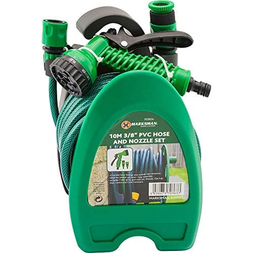 Image of New 10M Patio Hose Set - Mini Garden Water, Watering Pipe | Reel Spray Set, 10 Metre | Heavy Duty Flexible & Leak Proof | Water Gardening, Tangle Free, Pipe Reel