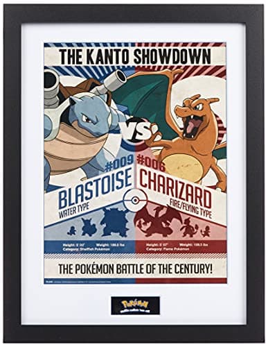 Image of GB eye Pokémon Red vs Blue 30 x 40cm Framed Collector Print