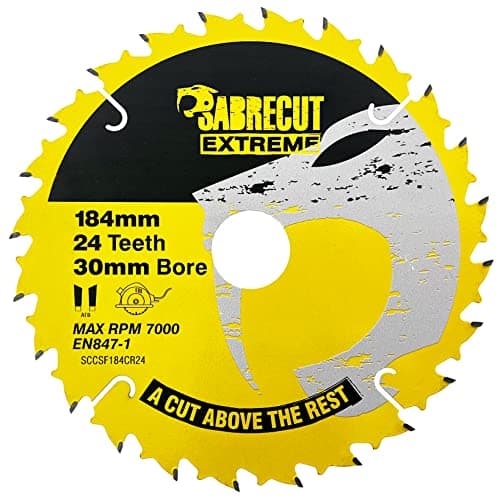 Image of 1 x SCCSF184CR24 SabreCut 184mm 24T x 30mm Bore Circular Saw Blade