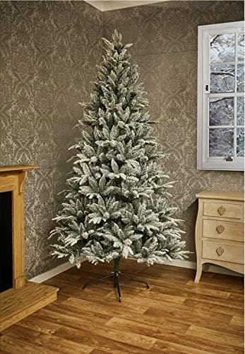 Image of 1.8m (6ft) Snow Flocked Lapland Spruce Christmas Tree