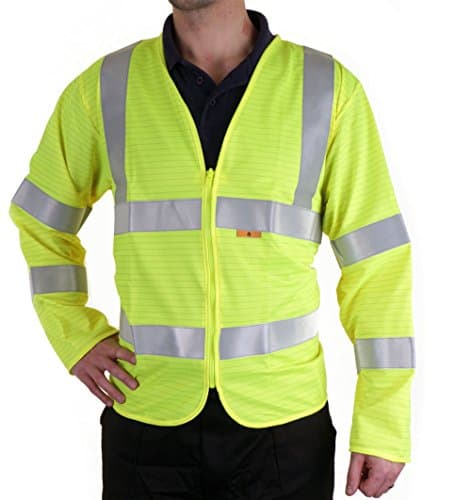 Image of FIRE RETARDANT HI-VIS JERKIN SATURN YELLOW XL