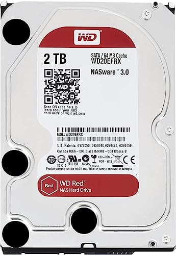 Image of Wd 3.5" Caviar Red WD20EFRX Internal Hard Drive - 2 TB