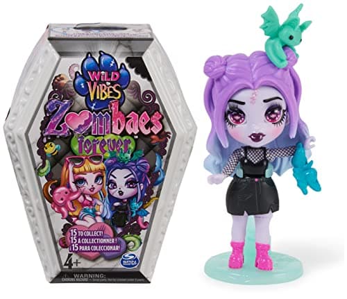 Image of Zombaes Forever, Wild Vibes Zombie Collectible Figure Doll Accessories and Toy Coffin (Designs May Vary) 3.5" Kids Toy for Girls