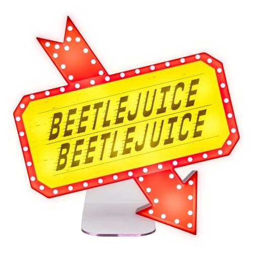 Image of Paladone Beetlejuice Icon Accent Lamp - Officially Licensed Product of the Famous Retro Horror Movie, Scary Room Decor & Gift, Gothic Bedroom Accessory and Night Light