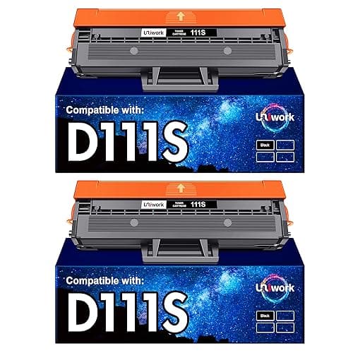 Image of Uniwork D111L D111S Toner Cartridge Replacement for Samsung MLT-D111L D111S/ELS Toner for Xpress M2026 M2026W M2020 M2020W M2022 M2022W M2021 M2021W M2078W M2070 M2070W M2070FW Printers (2 Black)