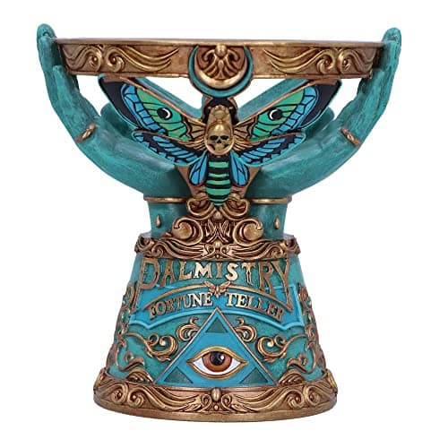 Image of Nemesis Now The Teller Crystal Ball Holder, Blue, 15cm