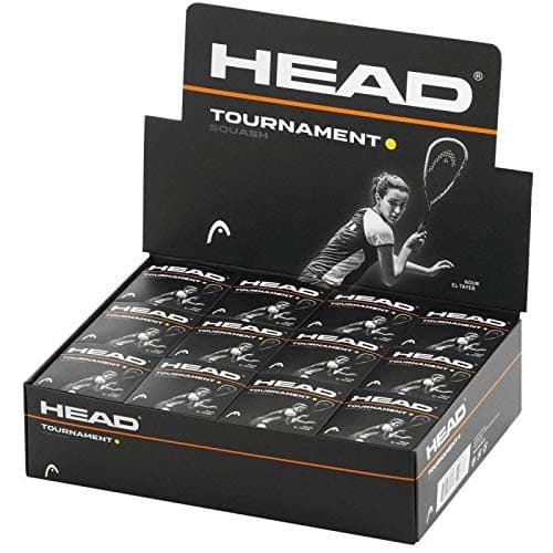 Image of Sports Innovation Head Tournament Squash Balls - Single Yellow Dot - Box of 12
