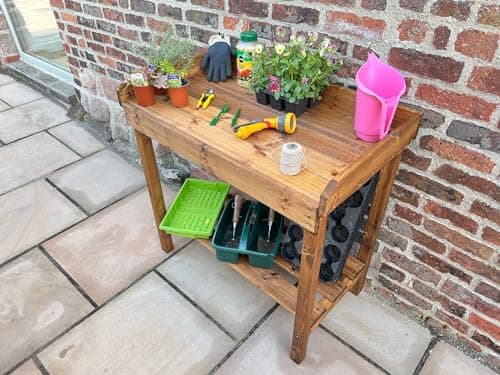 Image of Charles Taylor Davenport Outdoor Garden Table - Potting/Utility Table