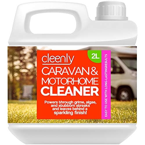Image of Cleenly Caravan and Motorhome Cleaner - Easy to Use Formula to Remove Black Streaks, Dirt, Grime and Algae - (2 Litres)