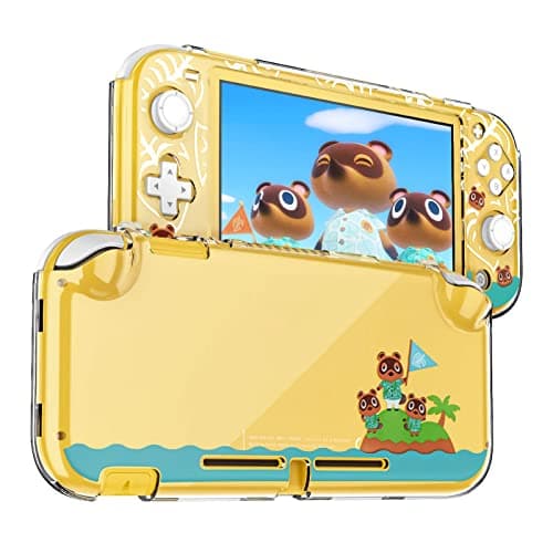 Image of DLseego Protective Case for Switch Lite, Clear Hard PC Case Cover Split Design Shockproof Anti-Scratch Shell Accessories for Switch Lite and Joycon Controller Animal Crossing