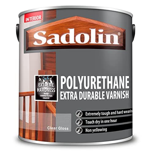 Image of Sadolin Polyurethane Extra Durable Varnish Clear Gloss 2.5 L