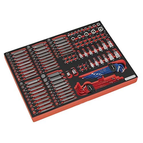 Image of Sealey Tbtp07 Tool Tray with Specialised Bits & Sockets 177Pc
