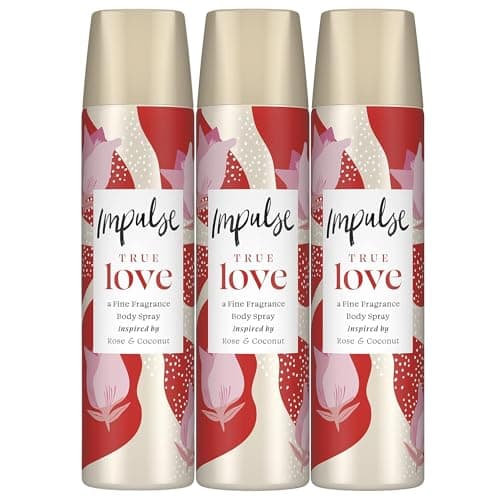 Image of True Love Body Spray Set – Indulge in Luxurious Rose & Coconut Fragrance, 75ml Each, Pack of 3 for Long-Lasting Freshness, Romance, and a Captivating Scent Experience