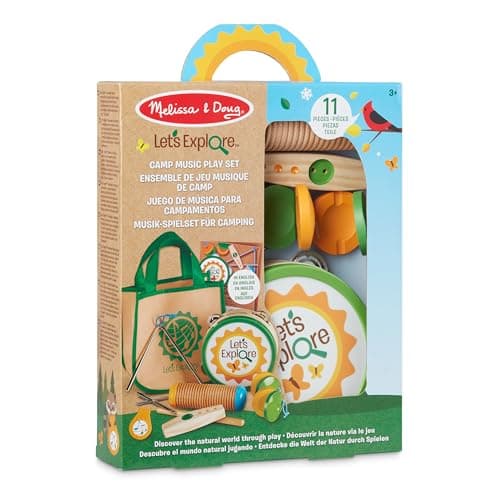 Image of Melissa & Doug Let's Explore Camp Music Play Set | Pretend Play | Play set | 3+ | Gift for Boy or Girl