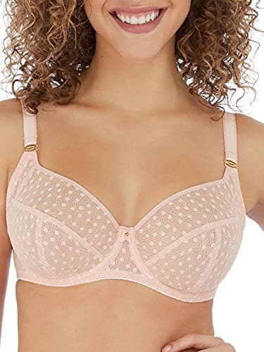 Image of Freya Women's Starlight Underwire Balcony Side Support Bra Plunge, Rosewater, 32FF