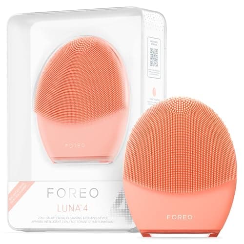 Image of FOREO LUNA 4 Facial Cleansing Brush - Firming Face Massager - Anti Aging Face Brush - Enhances Absorption of Skin Care Products - Simple Face Care - Balanced skin