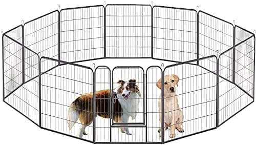 Image of UNDERDOG Extra Heavy Duty Puppy Play Pen - 12 Panel 80x100cm Indoor/Outdoor Dog/Puppy Whelping Pen