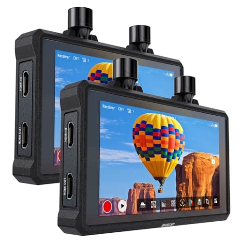 Image of Hollyland Mars M1 Enhanced Wireless Transmitter & Receiver & Monitor, 3-In-1, SDI HDMI Wireless Video Transmission System with 450ft (150m) LOS Range and 0.08s Ultra-Low Latency, Duo Kit