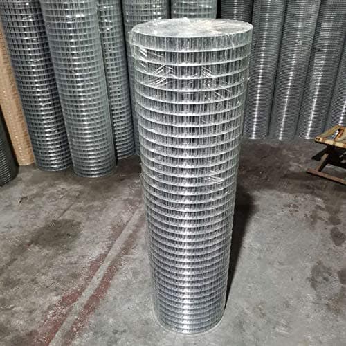 Image of Bowose Galvanised Weldmesh Welded Steel Mesh Wire 610MM x 15M with 25MM x 25MM Hole Size Easy to Cut Netting Garden Fence Ideal for Plant, Pet, Vegetable Protection and Climbing Plant Support Net