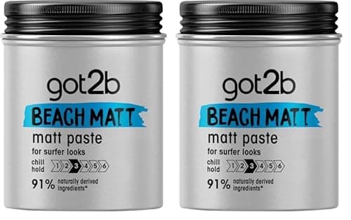 Image of Got2b Beach Matt, Medium Hold, No Stickiness, Matt Texture Hair Paste, 100ml (Pack of 2)