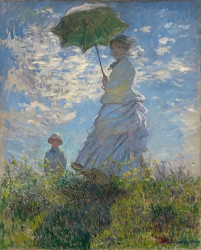 Image of Claude Monet Woman with a Parasol 1875 Fine Art Jigsaw Puzzle – Premium 500 & 1000 Piece Puzzle for Adults Featuring Iconic Impressionist Landscape, Precision‑Cut Pieces (1000)