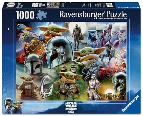 Image of Ravensburger Star Wars The Mandalorian & Grogu Ravensburger Puzzle – 1000 Piece Vibrant Jigsaw Puzzle for Collectors