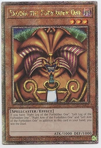 Image of YU-GI-OH! Exodia The Forbidden One - TN23-EN002 - Quarter Century Secret Rare - Limited Edition