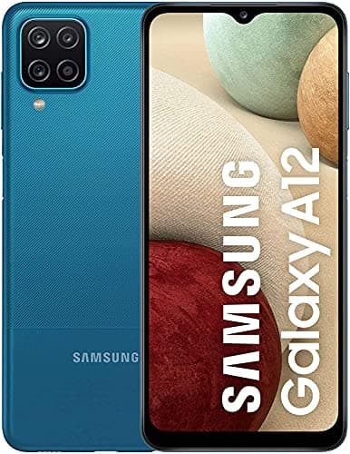 Image of Samsung Galaxy A12 SIM Free Android Smartphone 64 GB, Blue (UK Version) (Renewed)
