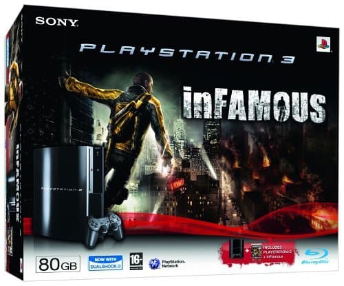 Image of Sony PLAYSTATION 3 80 GB Console with inFamous (PS3)