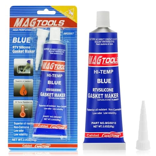 Image of flintronic RTV Engine Sealant, 85ml Silicone Gasket Sealant, High Temperature Silicone Sealant, Oil Water Resistance Anti-Freeze Sealing for Automotive Motorbike Machine Equipment Repairing (Blue)
