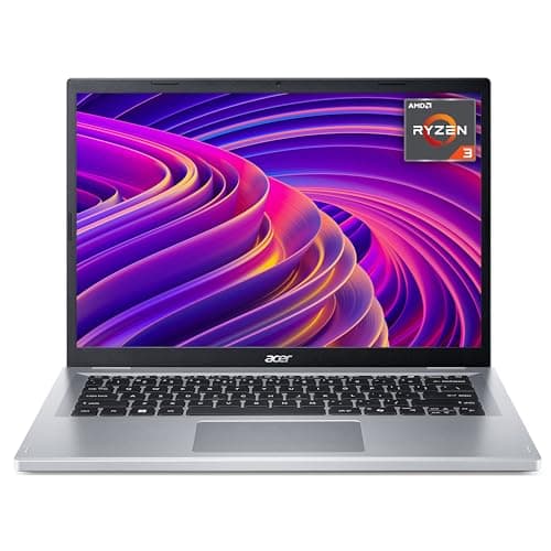 Image of acer Aspire Go 14 AG14-21P Laptop - AMD Ryzen 3 7320U, 8GB, 128GB SSD, Integrated Graphics, 14 Inch WUXGA, Windows 11, Silver