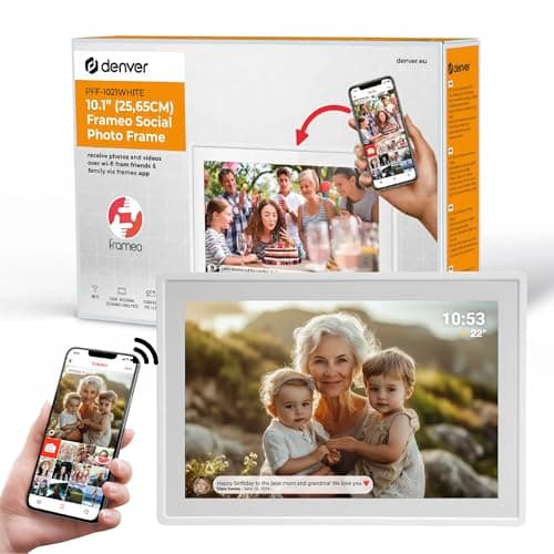 Image of Denver PFF 1021 digital WiFi picture frame 25.7cm 10.1" 1280 x 800 pixels 16GB White