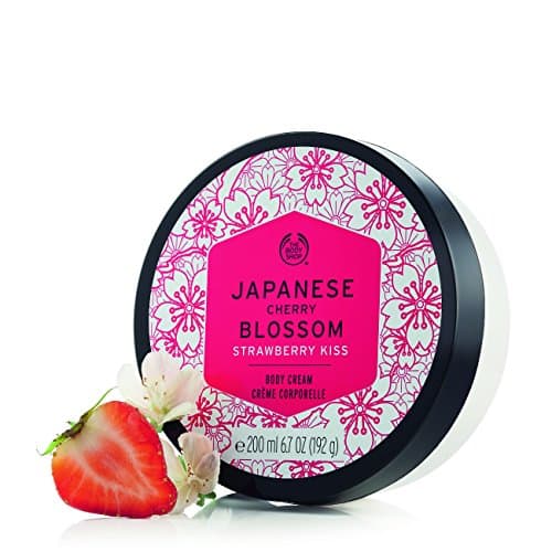 Image of The Body Shop Japanese Cherry Blossom Strawberry Kiss Body Cream 200ml