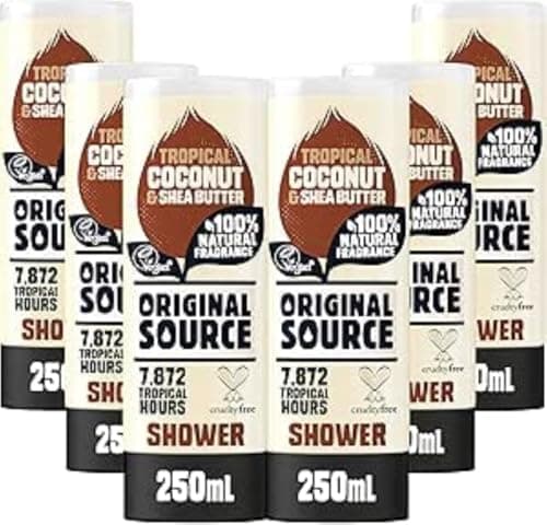 Image of Original Source Coconut & Shea Butter Shower Gel, 6x250ml