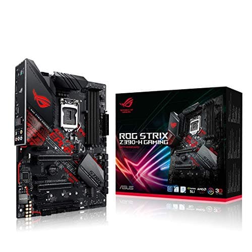 Image of ASUS ROG Strix Z390-H Gaming LGA1151 (Intel 8th and 9th Gen) ATX DDR4 DP HDMI M.2 USB 3.1 Gen2 Gigabit LAN Motherboard, Black