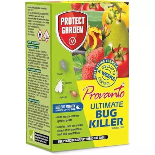 Image of Provanto Ultimate Bug Killer 30ml Concentrate Insecticide for Greenfly, Blackfly, Caterpillars & More For Fruits, Vegetables & Ornamentals Fast-Acting Yellow - 1 Pack