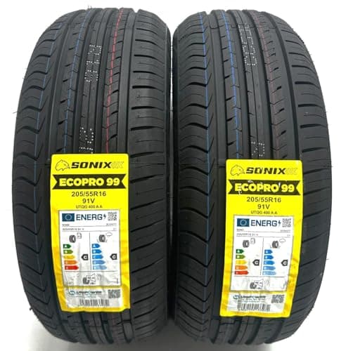 Image of 2 X 205 55 16 ECOPRO99 205/55R16 91V M+S PERFORMANCE AMAZING C C RATED LABELS TYRES 2055516