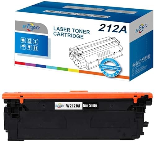 Image of ECSC Toner Cartridge With Chip W2120A / 212A For Printer, Compatible With HP Colour LaserJet Enterprise Flow MFP M578c M554dn M554dn2e M555dn M555x MFP M578dn MFP M578f (Black, 1-Pack)