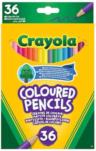 Image of CRAYOLA Colouring Pencils - Assorted Colours (Pack of 36) | A Must-Have for All Kids Arts & Crafts Sets | Ideal for Kids Aged 3+