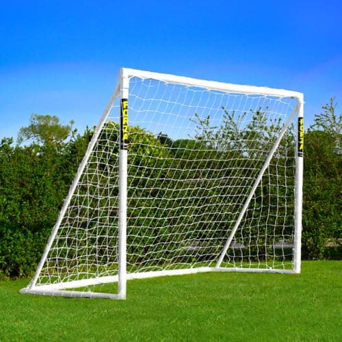 Image of FORZA 8ft x 6ft Football Goal | All Weather uPVC Frame and Durable Net – Optional Target Sheet, Football & Carry Bag - Ideal for Home Gardens & Clubs (Goal Only)