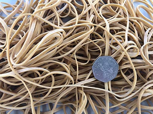Image of 30 x Long 6.29" First Steps ® Strong Rubber Elastic Bands 160mm x 3mm Long and Thin No.38