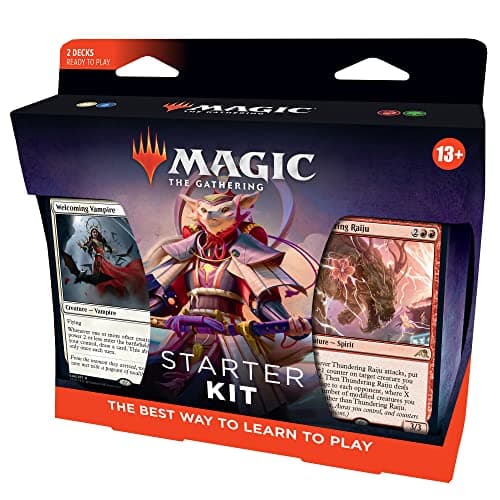 Image of Magic The Gathering 2022 Starter Kit, 2 Ready-to-Play Decks, 2 MTG Arena Code Cards, Multicolor (D05660000) for ages 13+