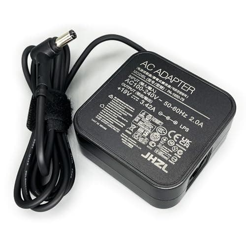 Image of 19V 3.42A 65W AC Adapter Compatible for ASUS Charger ADP-65GD B PA-1650-78 EXA0703YH ADP-65AW ADP-65BW VivoBook Laptop Power Supply (DC Plug Size: 5.5 * 2.5mm)