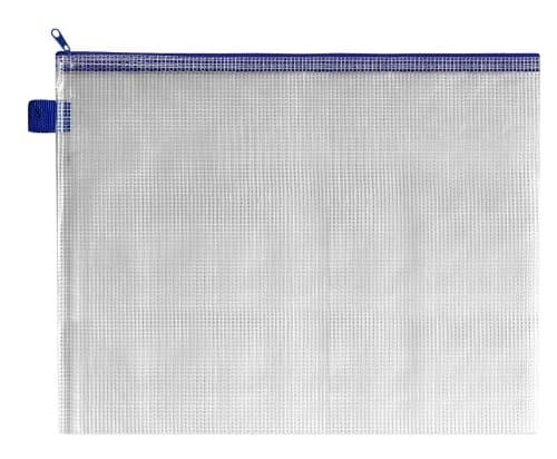 Image of BDS Mesh Zip Bag 360 x 275 mm, Blue, Pack of 5