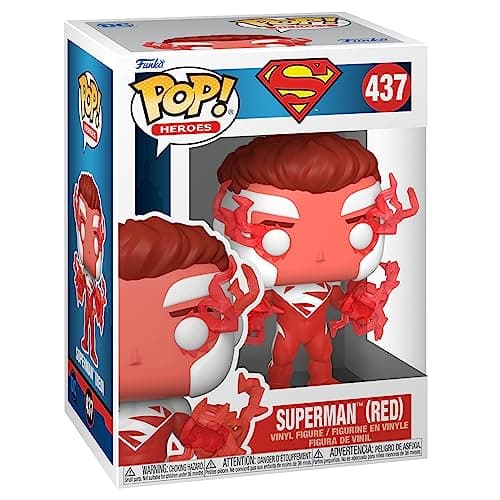 Image of Funko POP! Heroes: DC - Superman - (Red) - DC Comics - Amazon Exclusive - Collectable Vinyl Figure - Gift Idea - Official Merchandise - Toys for Kids & Adults - Comic Books Fans