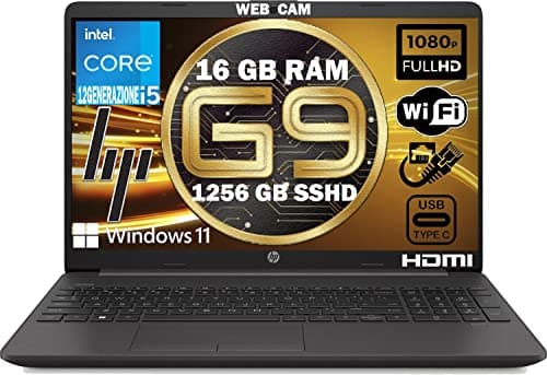 Image of HP 250 G9 NEW MODEL 2022 Notebook Intel Core i5 1235U 12Th up to 4.40Ghz, Ram 16Gb Ddr4,SSD Nvme 512GB, Display 15.6" FULL HD,PC Laptop Windows 11 Pro with MS Office 2021 Bundle
