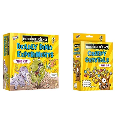 Image of Galt Toys, Horrible Science - Deadly Dino Experiments & Creepy Crystals, Science Kit for Kids, Ages 8 Years Plus